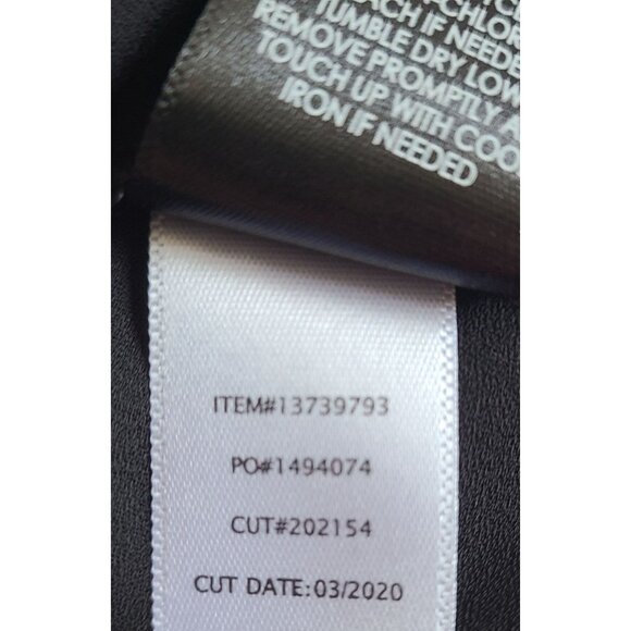 Torrid Sleeveless Black V-Neck Chiffon Tunic Top 1x Size 14-16 New With Tags - Picture 10 of 12